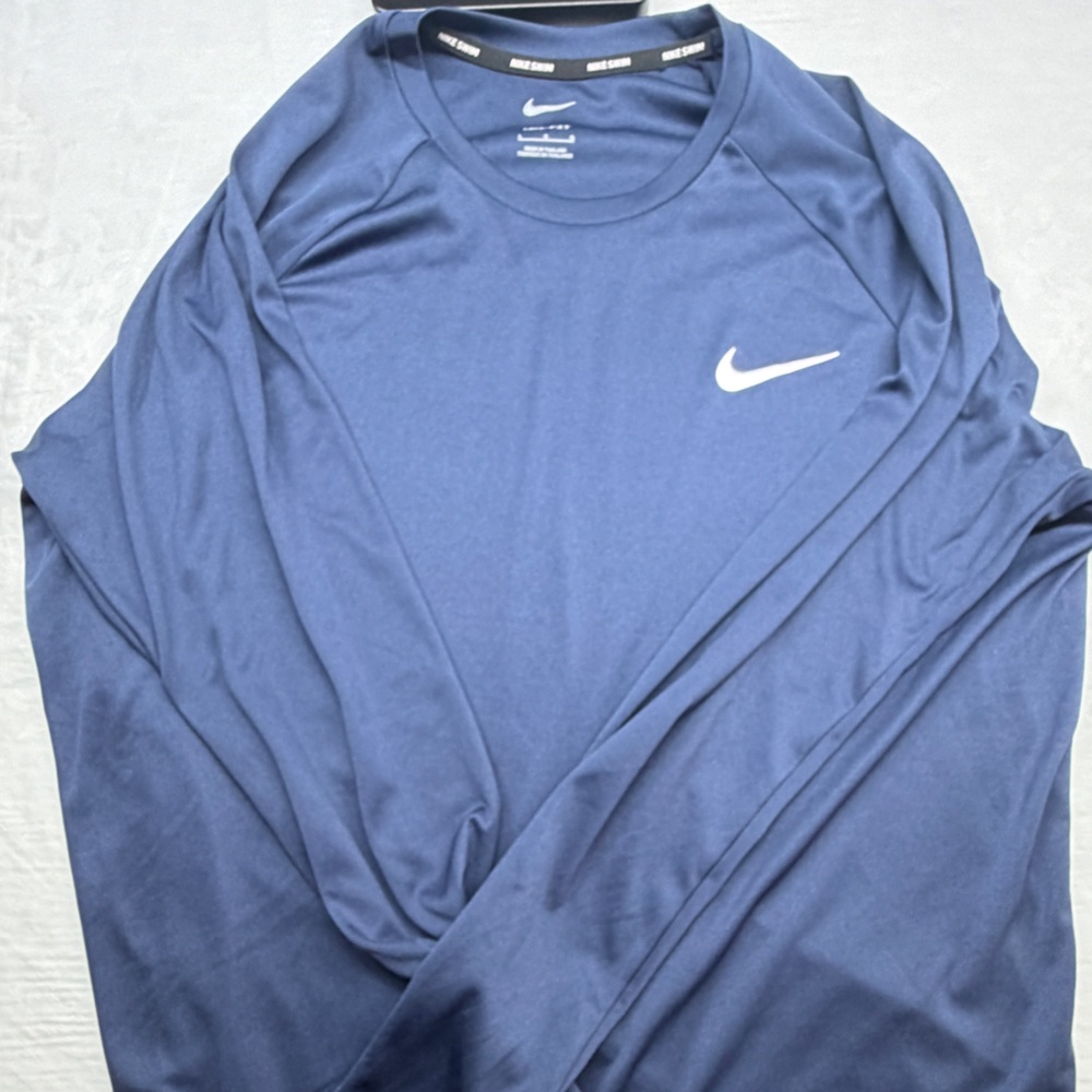 Nike Swim Blue Long Sleeve Shirt